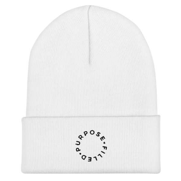 Purpose-Filled Embroidered In Black Beanie - Image 3