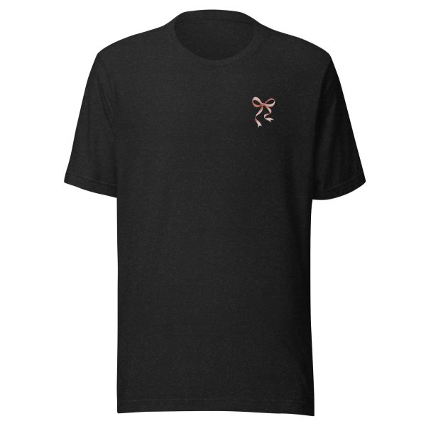 Strong, Capable & Brave Bow Embroidered T-Shirt - Image 3