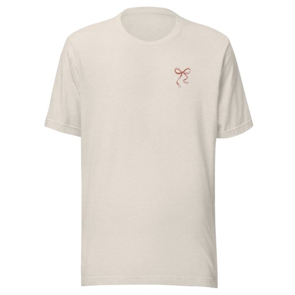 Strong, Capable & Brave Bow Embroidered T-Shirt - Image 6