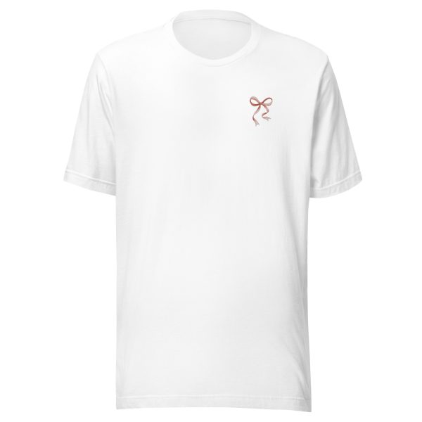 Strong, Capable & Brave Bow Embroidered T-Shirt - Image 4