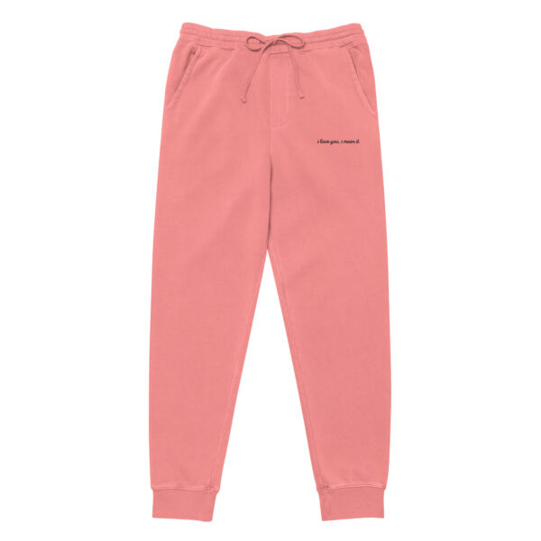 I Love You, I Mean It Embroidered Sweatpants / Sweatsuit - Image 15