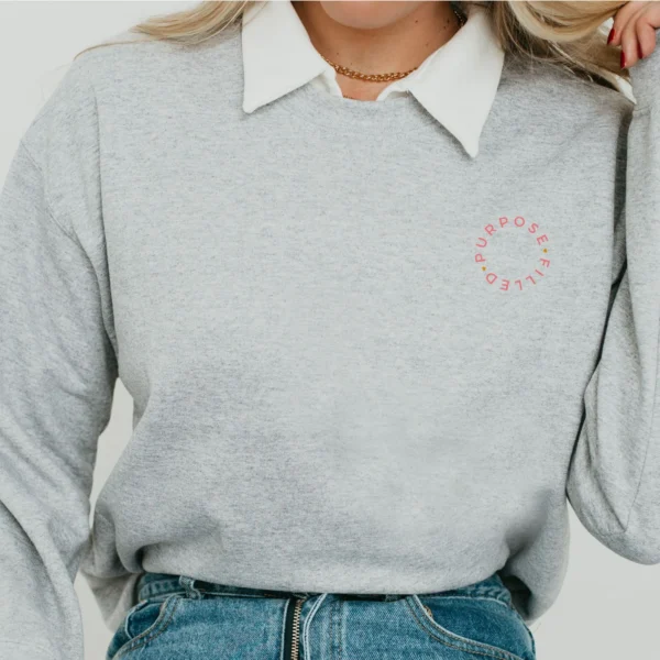 The Purpose-Filled Embroidered Crewneck