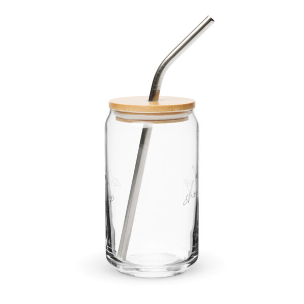 Just Keep Showing Up Glass Drinkware - Image 2