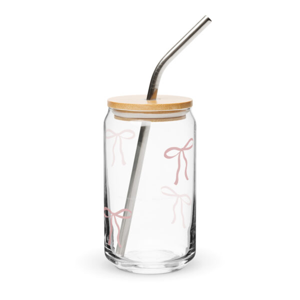 Keep Showing Up Bow Glass Drinkware - Image 2