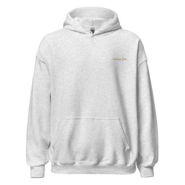 Courage First Embroidered Hoodie - Image 10