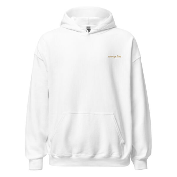 Courage First Embroidered Hoodie - Image 11